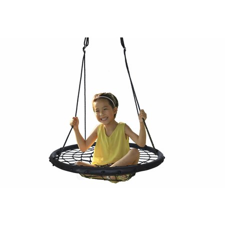 PLAYBERG Round Net Tree Swing with Hanging Ropes QI003375